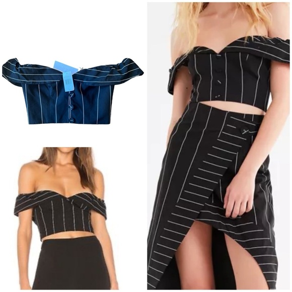 Finders Keepers Tops - Finders keepers alps Bodice black base Stripe Top  | Small
